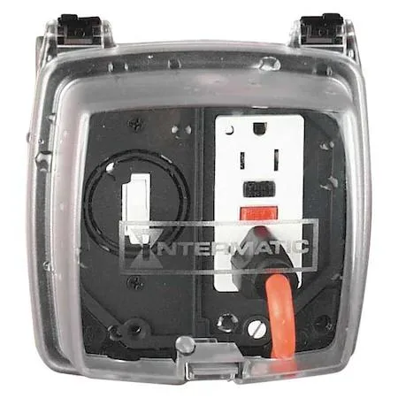 Intermatic Intermatic WP1220C 2-Gang Weatherproof Box with WP217 Inserts, Clear — product photo
