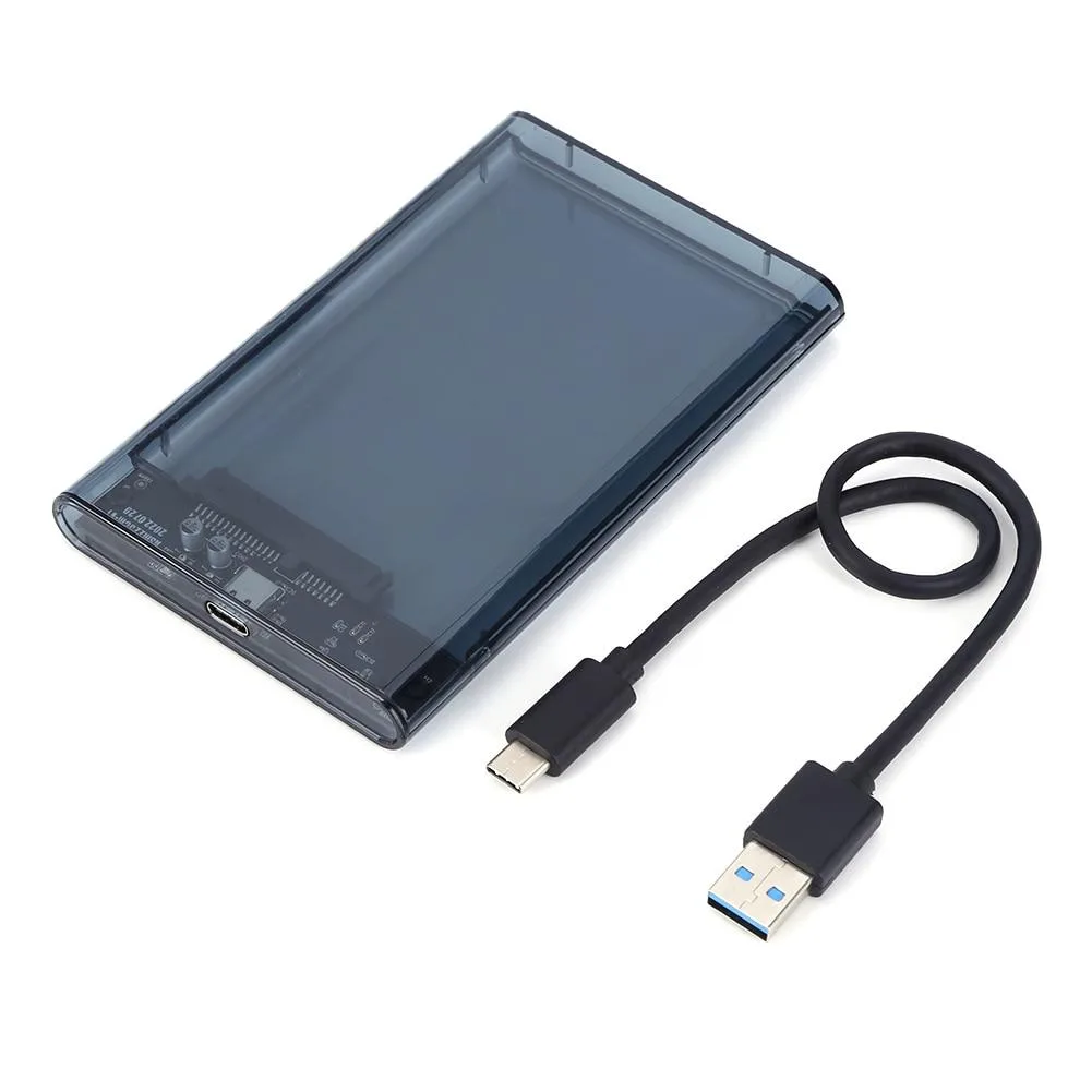 YINGHUA YINGHUA 2.5" SATA to USB 3.1 Hard Drive Adapter Transparent Black — product photo