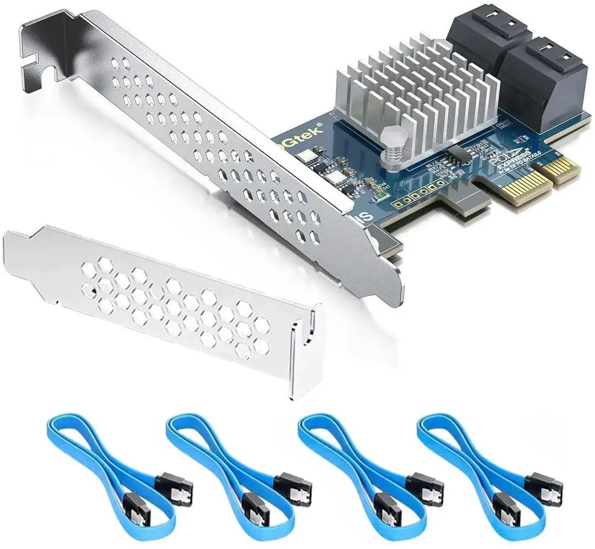 SMUGDESK SMUGDESK 4 Port PCIe SATA 3.0 Expansion Card Low Profile — product photo