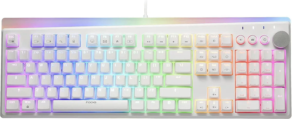 TUKO TUKO K71M gaming keyboard Brown switches 107 keys White — product photo