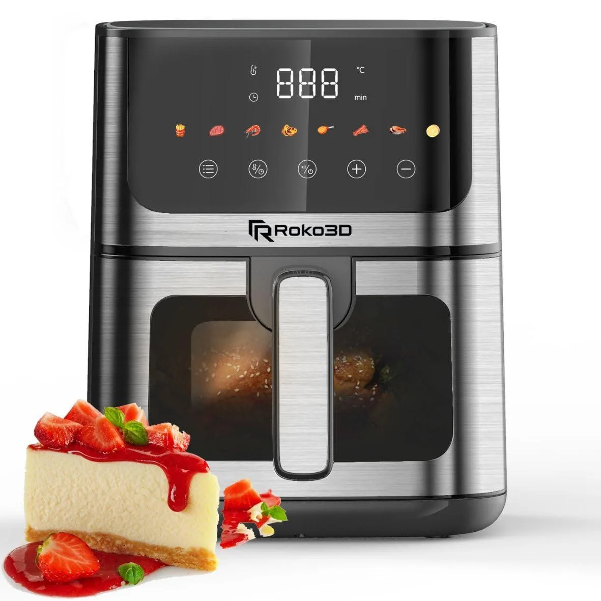  NutriChef Genius Grill Roko 3D Air Fryer 1.6 L 1200 W White — product photo