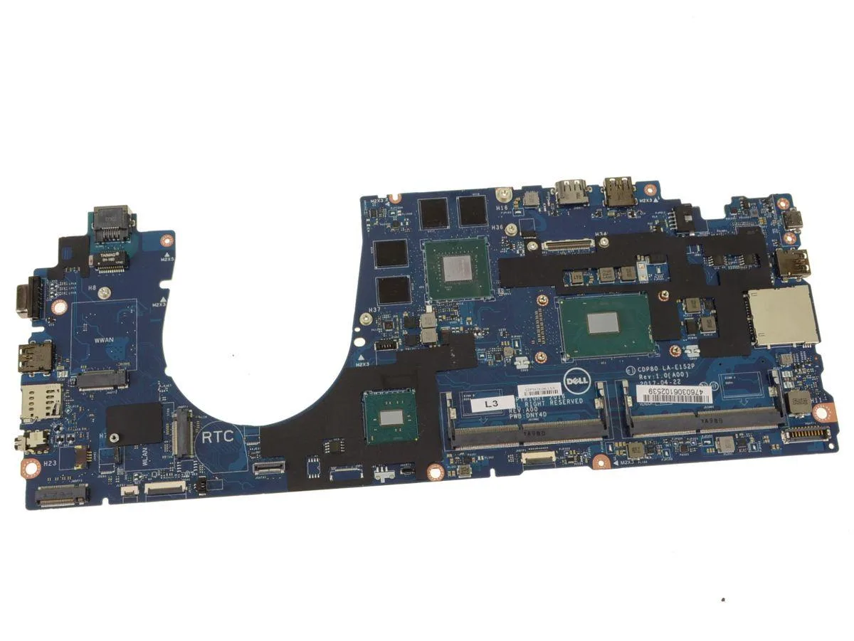 DELL DELL Precision 3520 Motherboard i7-7820HQ Quadro M620 — product photo