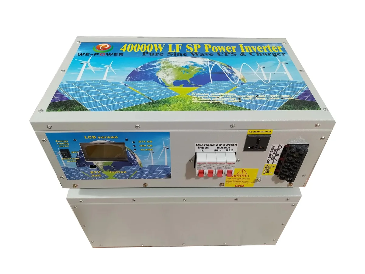 u-power u-power 160000W Peak 40000W Power Inverter 48V DC 110V 220VAC 60Hz Split Phase Pure Sine Wave UPS Charger LCD — product photo