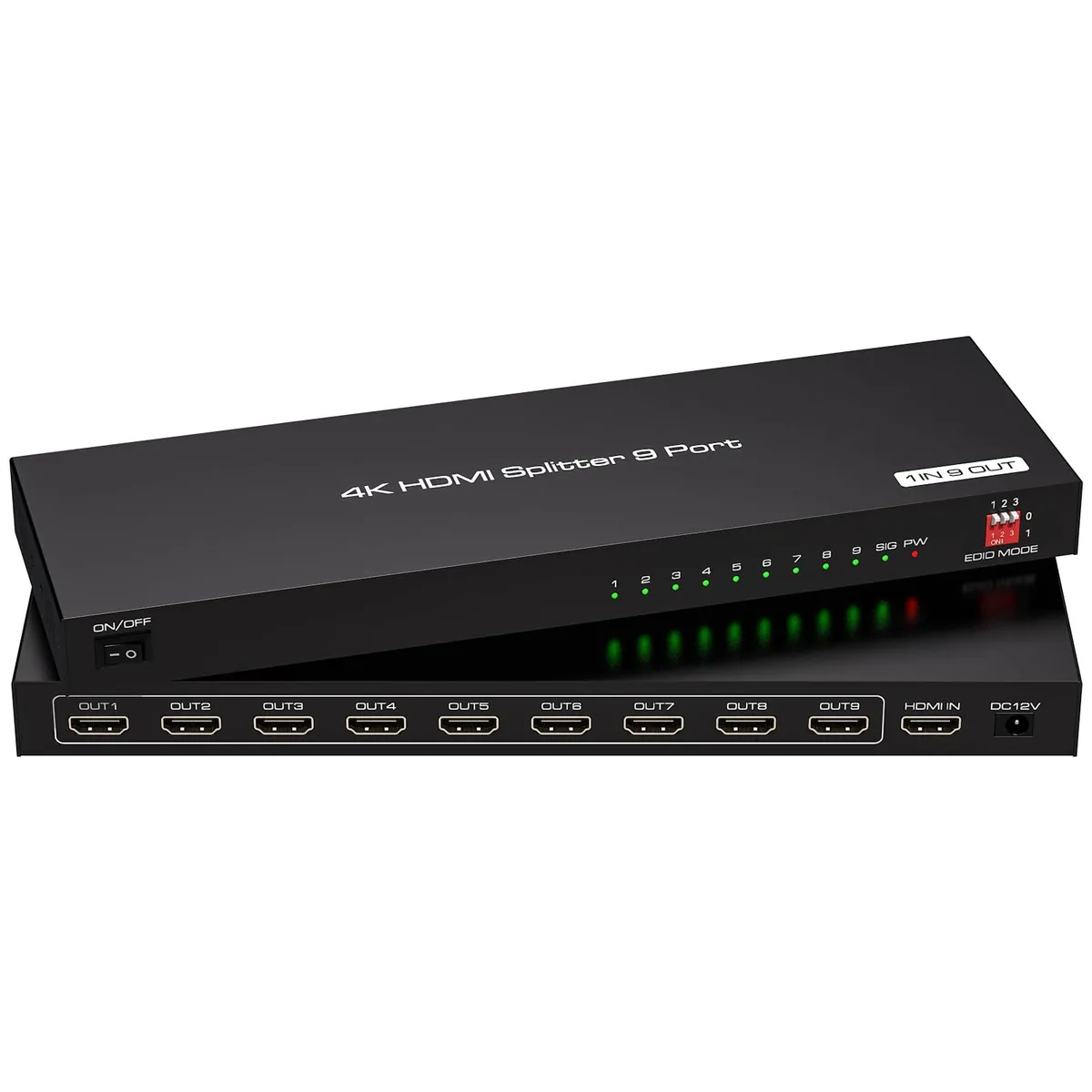 WRIARICH WRIARICH 01HW-US-SP909 HDMI Splitter 1x9 4K@60Hz — product photo