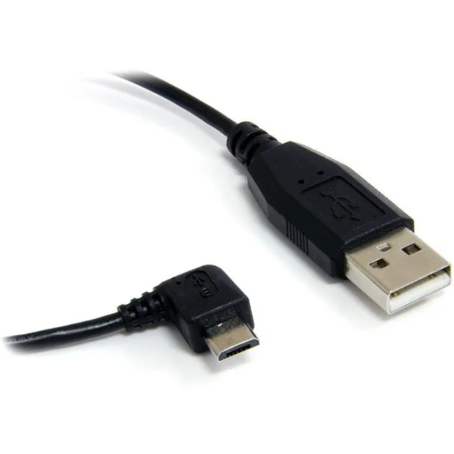 STARTECH STARTECH UUSBHAUB3RA USB 2.0 A to Right Angle Micro B Cable 3 ft 91 cm — product photo