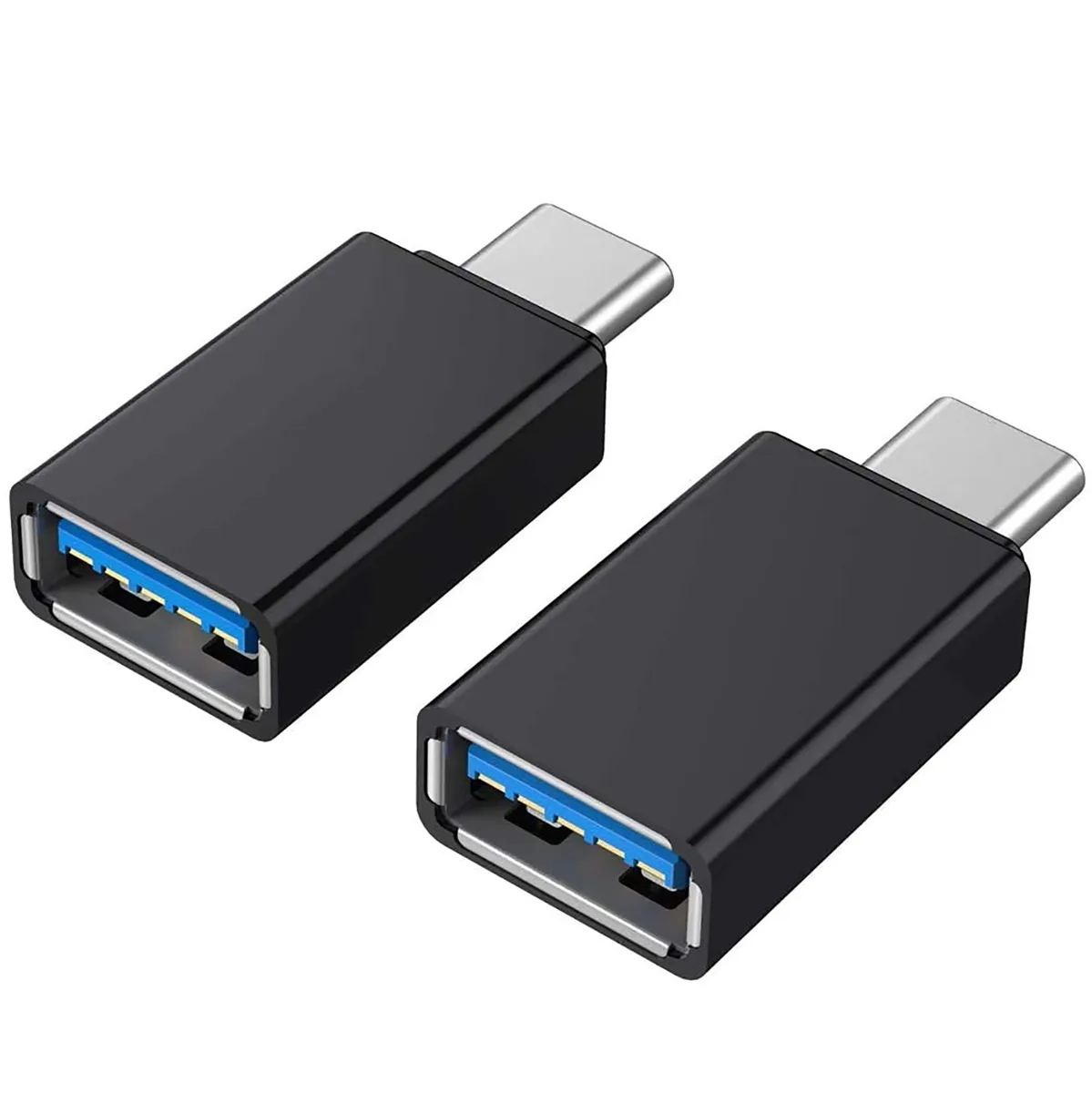 HUAKAN HUAKAN USB C to USB 3.0 Adapter 2 Pack Black — product photo