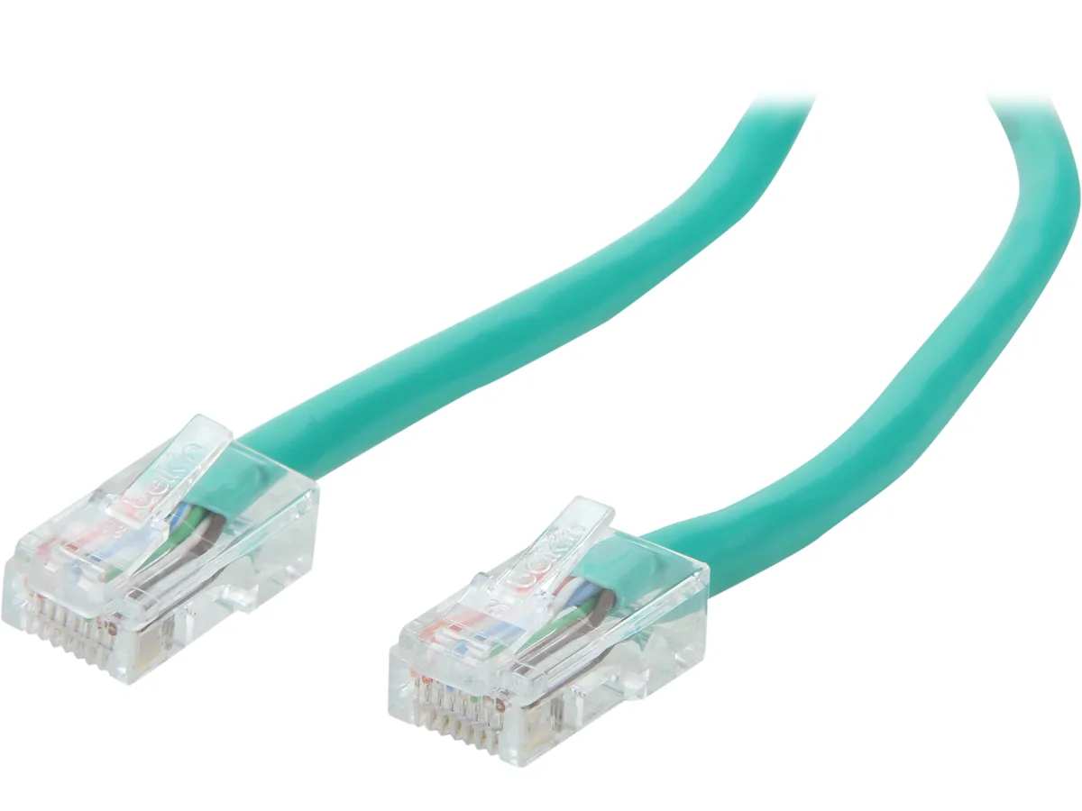 Belkin Belkin A3L791-15-GRN Cat 5E network ethernet cable 15 ft green — preces foto