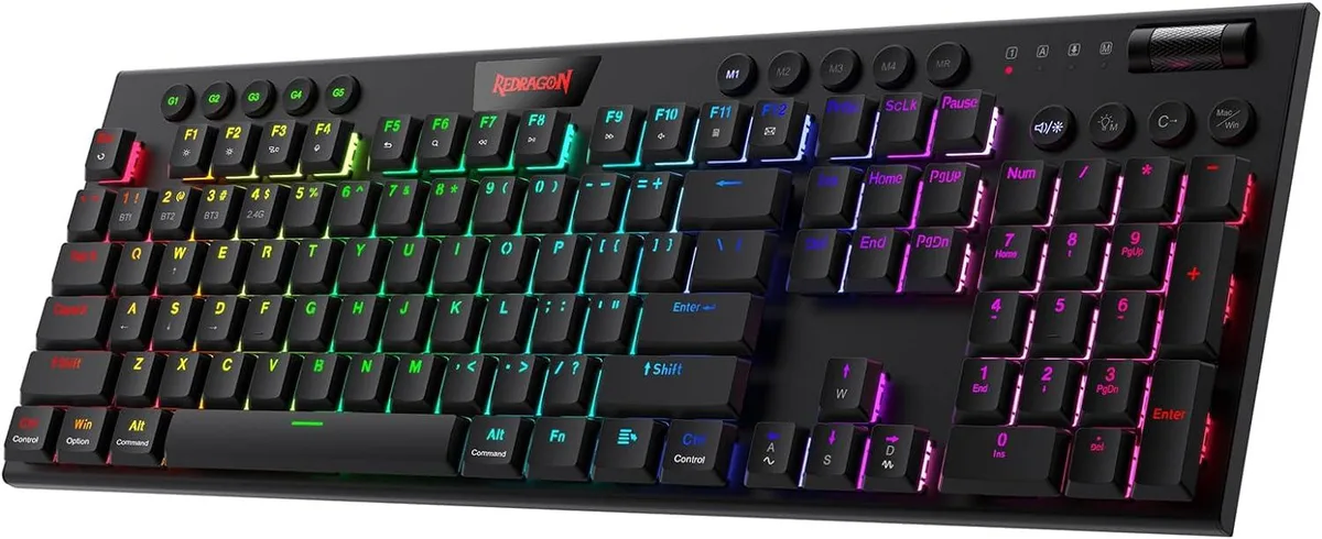 Redragon Redragon K618 Horus 3-Mode Wireless RGB Mechanical Gaming Keyboard — product photo