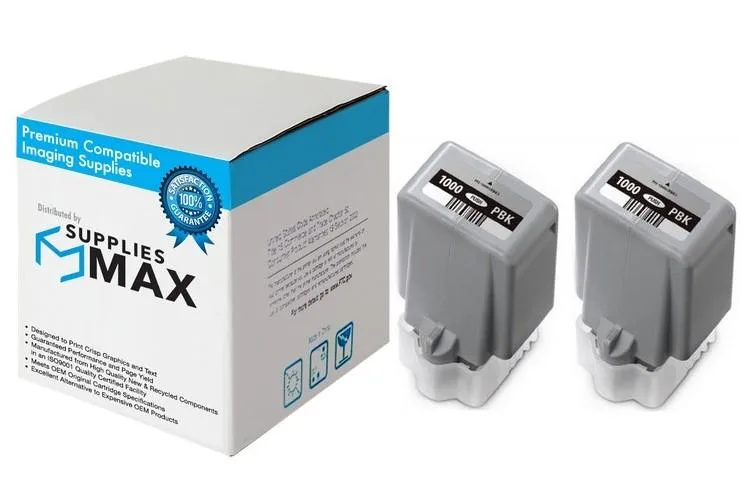 SuppliesMax SuppliesMax Compatible Inkjet Cartridge 2-Pack Photo Black 80ML for Canon PRO-1000 — product photo