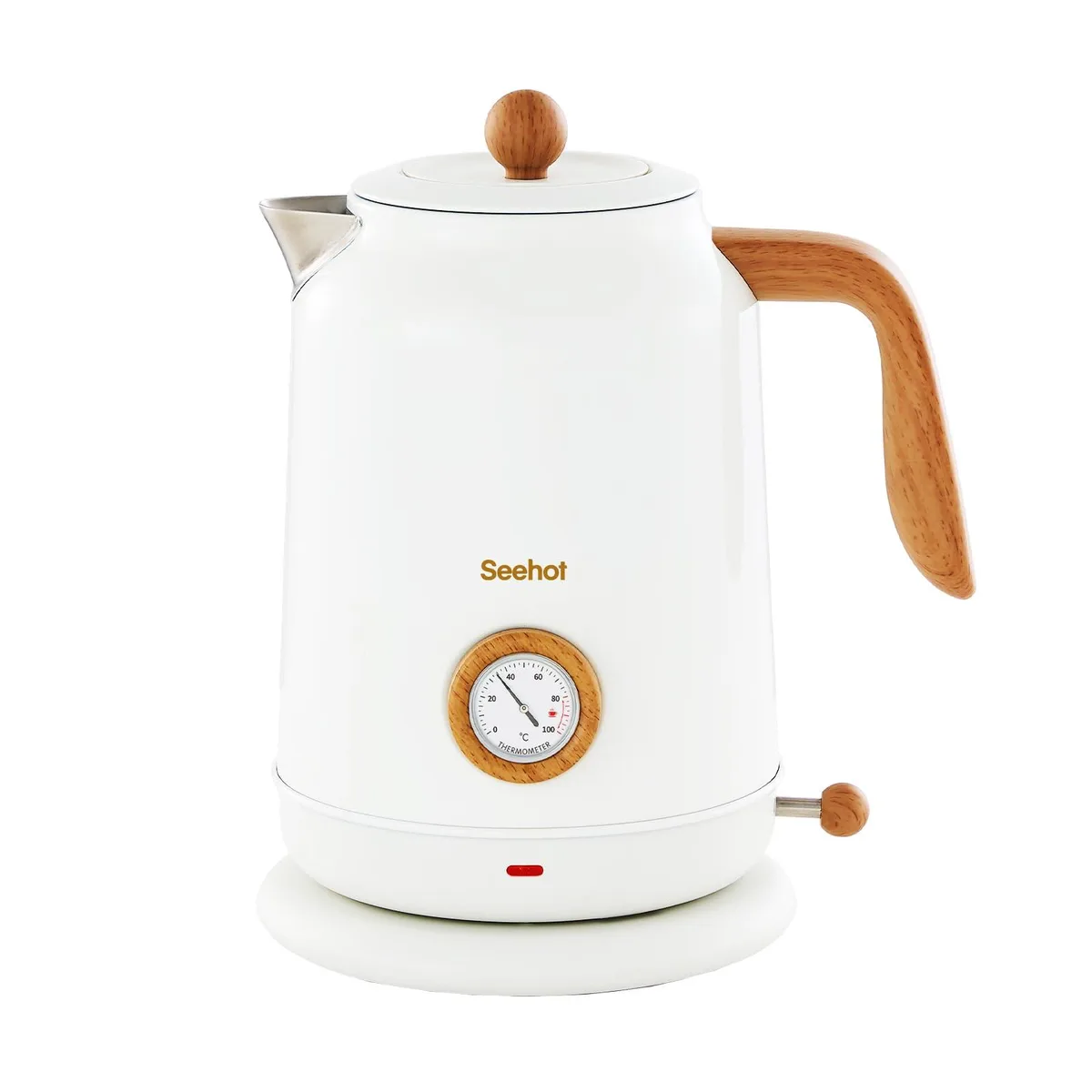  Seehot Electric Kettle SKW559 1.7L White 1200W Thermometer — product photo