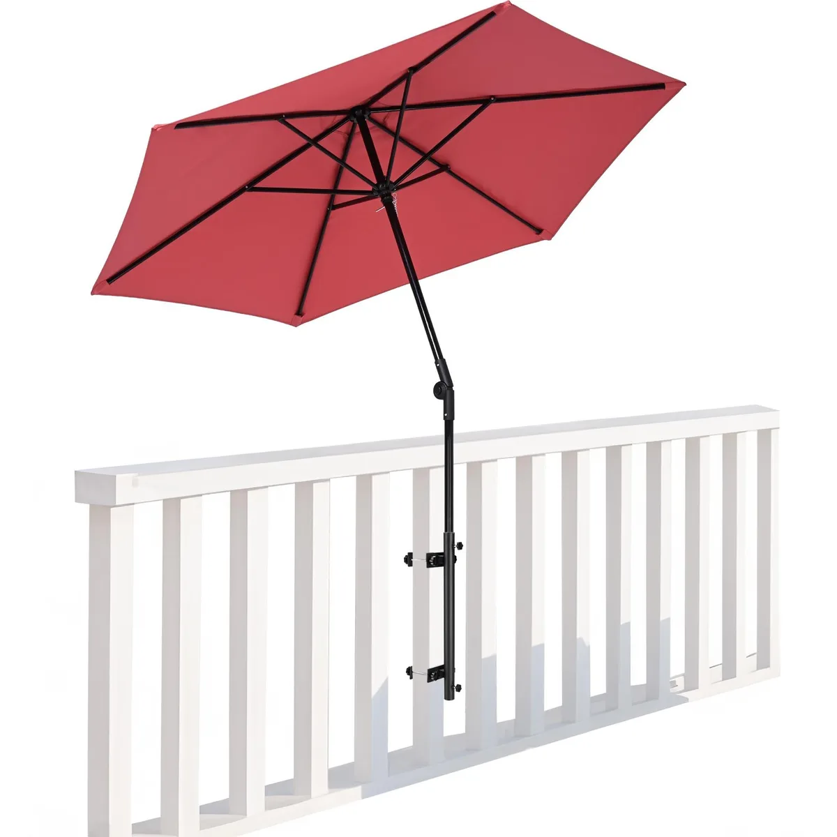 Yescom USA, Inc. Yescom USA, Inc. 07UMBUBB010-7FTDRM-02 7.5 ft patio umbrella Red — product photo