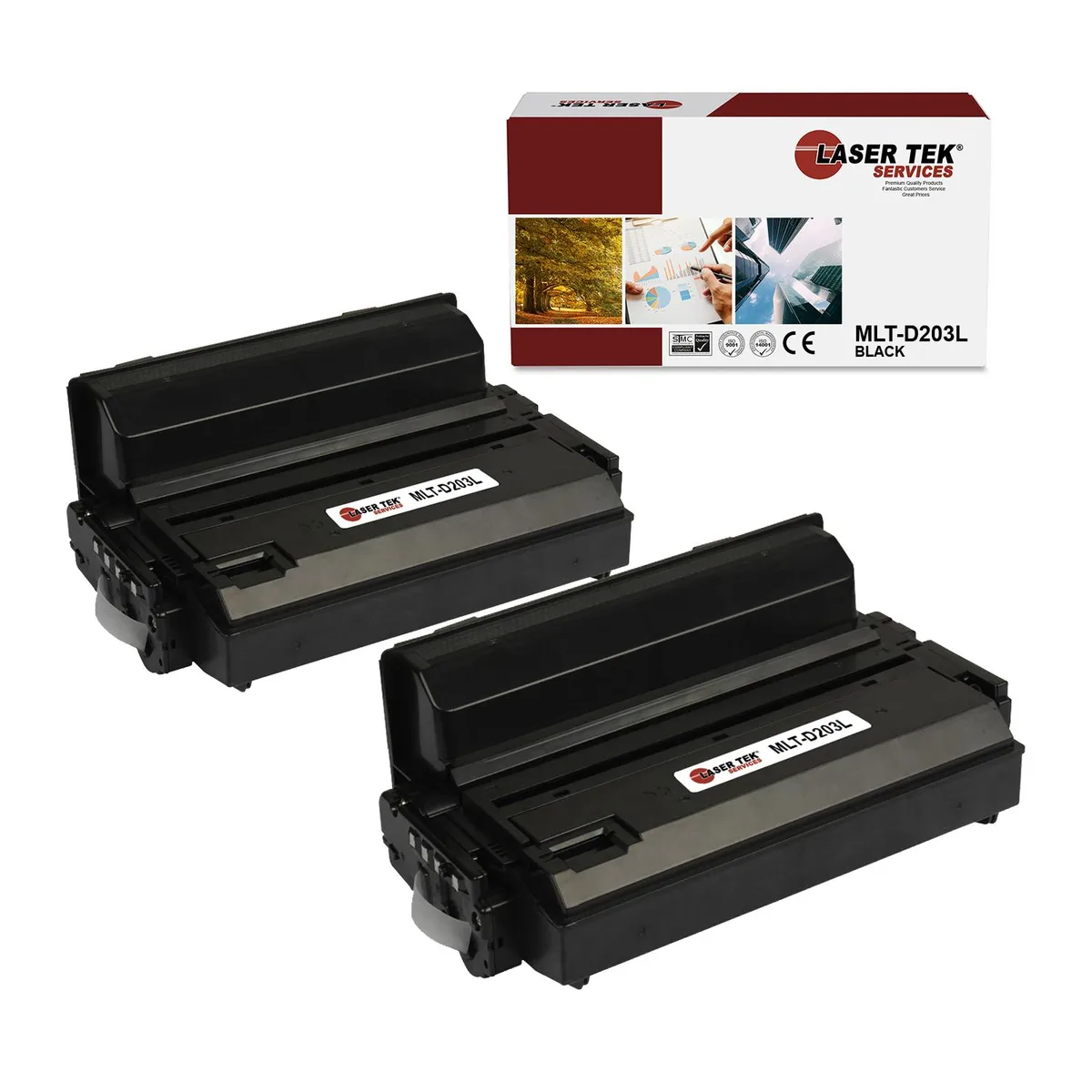 Laser Tek Services Laser Tek Services MLT-D203L Black Toner Cartridge 2 Pack 5000 Pages — product photo
