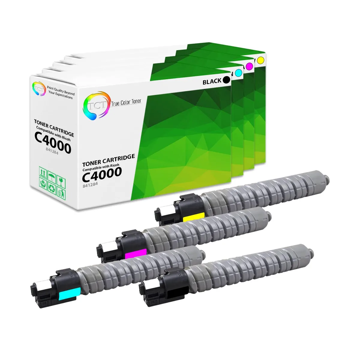 True Color Toner True Color Toner C4000 4-Pack Toner Cartridges (841284/85/86/87) — product photo