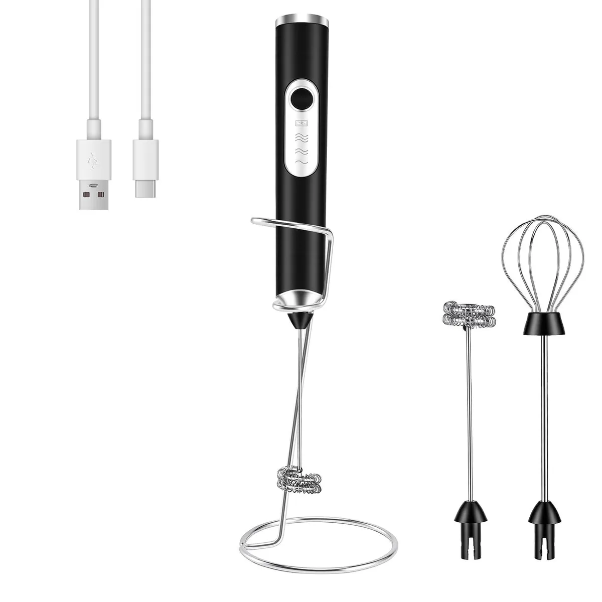 Brentwood Milk Frother HM-MF01H-S White 2000mAh 3 Speeds — product photo