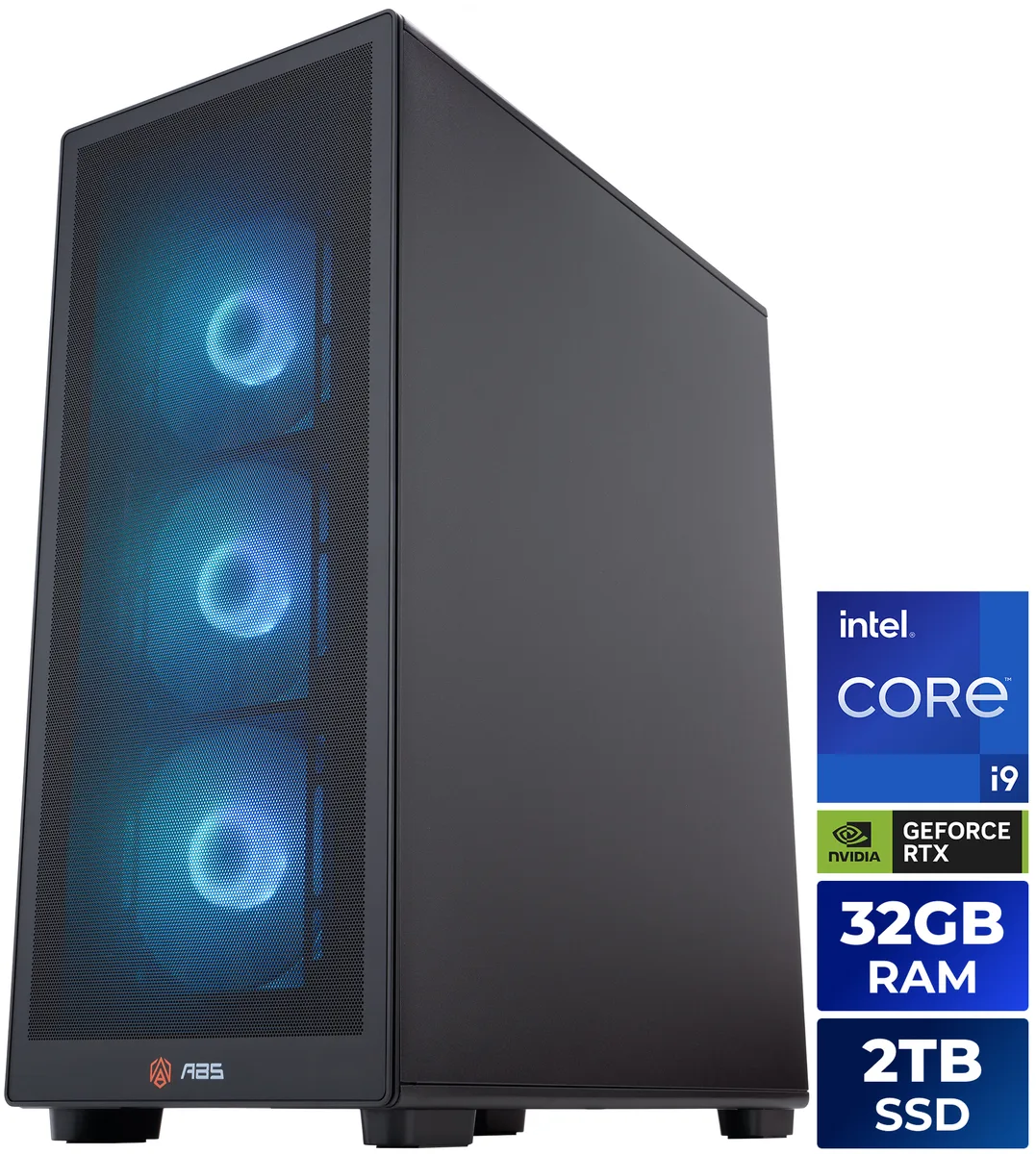 ABS ABS S2A49N57T1 Stratos II Aqua gaming PC i9-14900KF RTX 5070 Ti 16GB 32GB DDR5 2TB — product photo