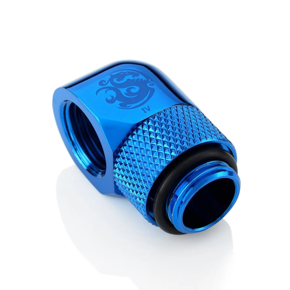 Bitspower Bitspower BP-RBL90R G1/4" 90 Degree Rotary Extender Fitting Royal Blue — product photo