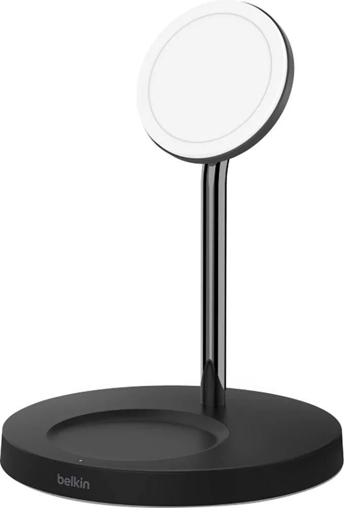 Belkin Belkin BOOSTCHARGE PRO 2-in-1 MagSafe Charger Stand Black 15W — product photo