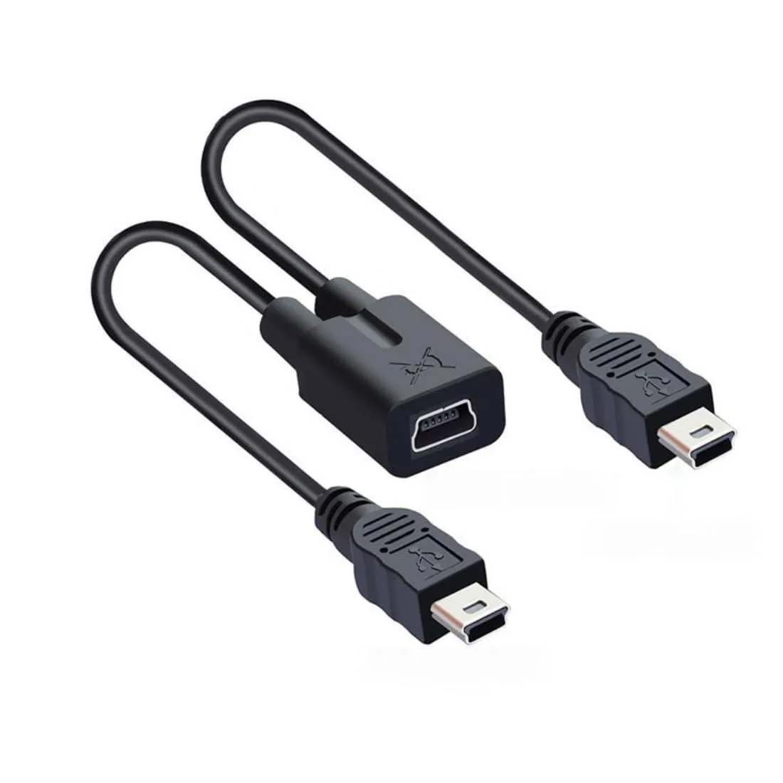 LORDWORLD LORDWORLD Mini USB Splitter Cable 1 Female to 2 Male 30cm — product photo