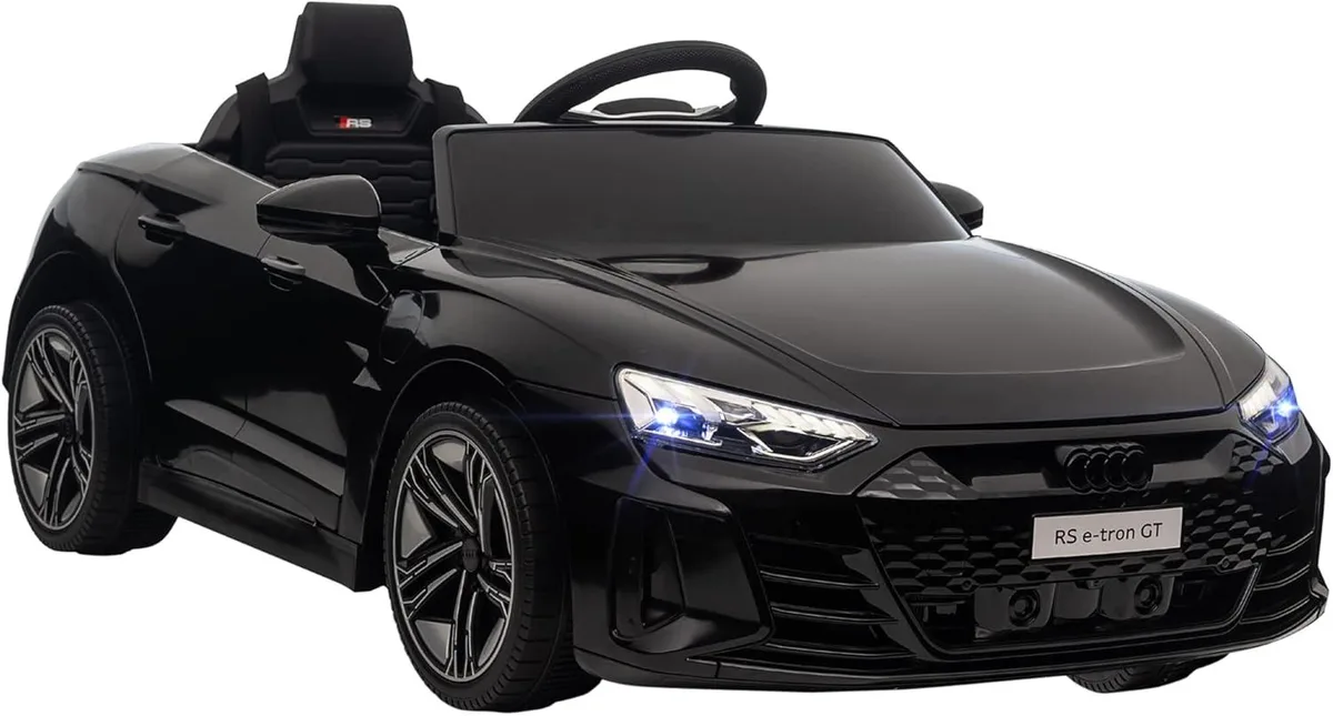 usbroway usbroway Licensed Audi RS E-tron GT 12V 3.1 MPH Ride-on Toy Black — product photo