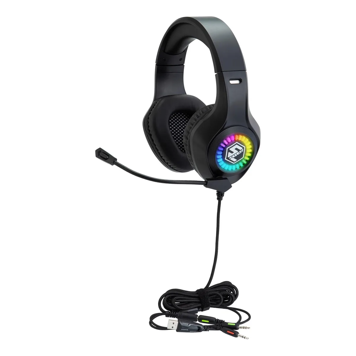  Egghead SkyLab LED Gaming Headset 3.5mm Black EGG-IAG-3010 — product photo