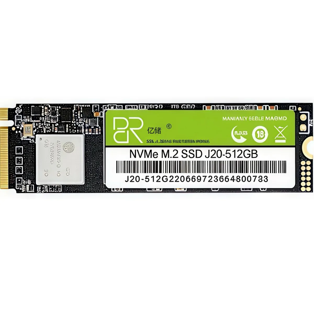 DUCI DUCI 512G NVME M.2 internal SSD Green — product photo