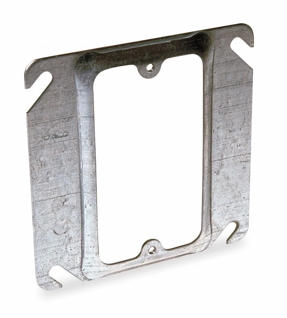 Hubbell Incorporated Hubbell Incorporated RACO 768 Mud Ring 1 Gang Galvanized Zinc Square Box Type — product photo