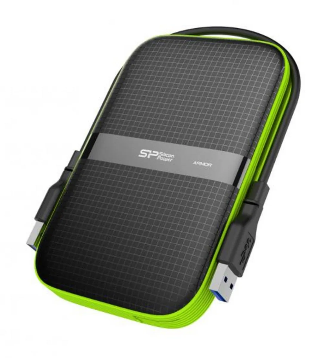 Silicon Power Silicon Power Armor A60 5TB portable hard drive USB 3.0 Black/Green — product photo