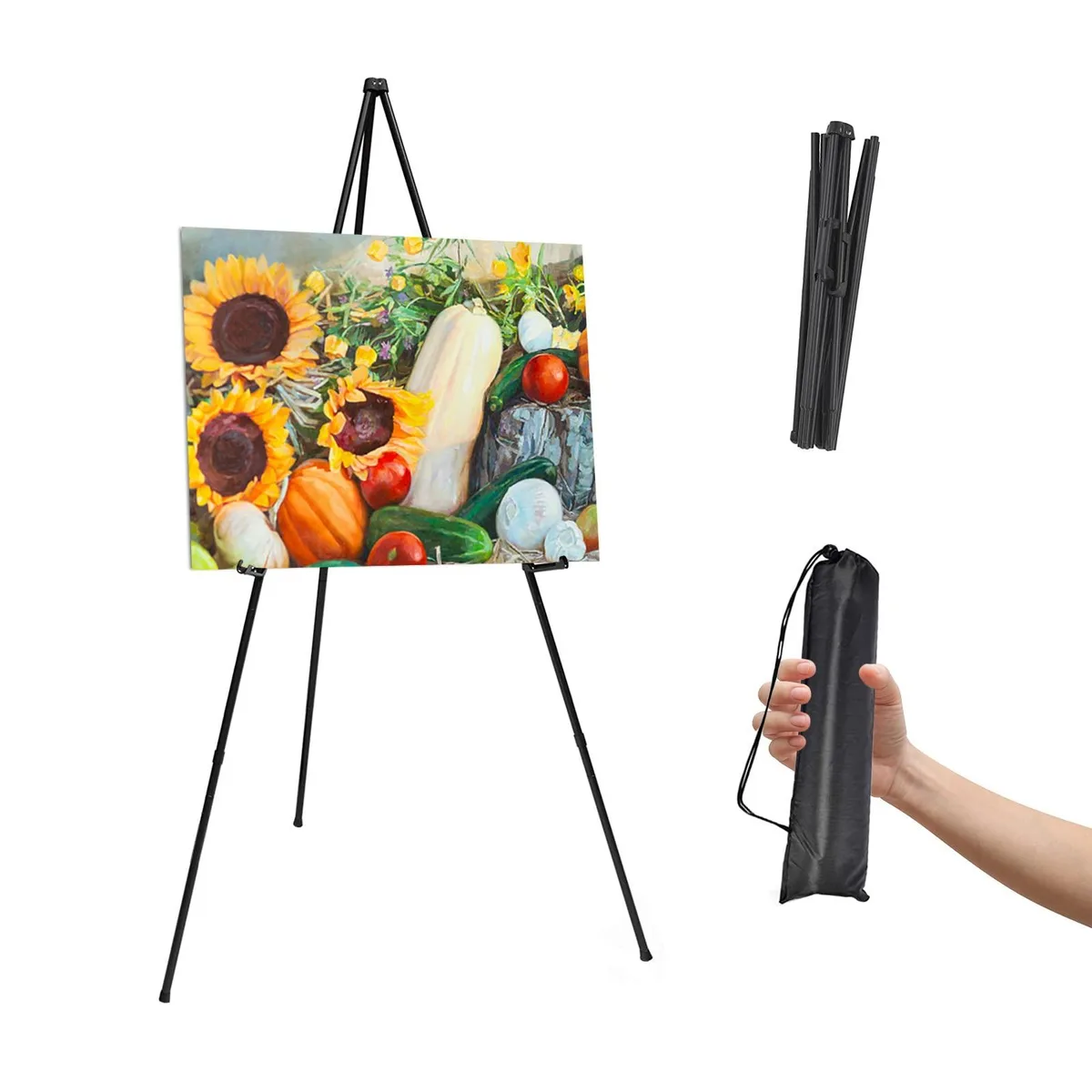  Xlong XX-030 63" Adjustable Metal Easel Black — product photo