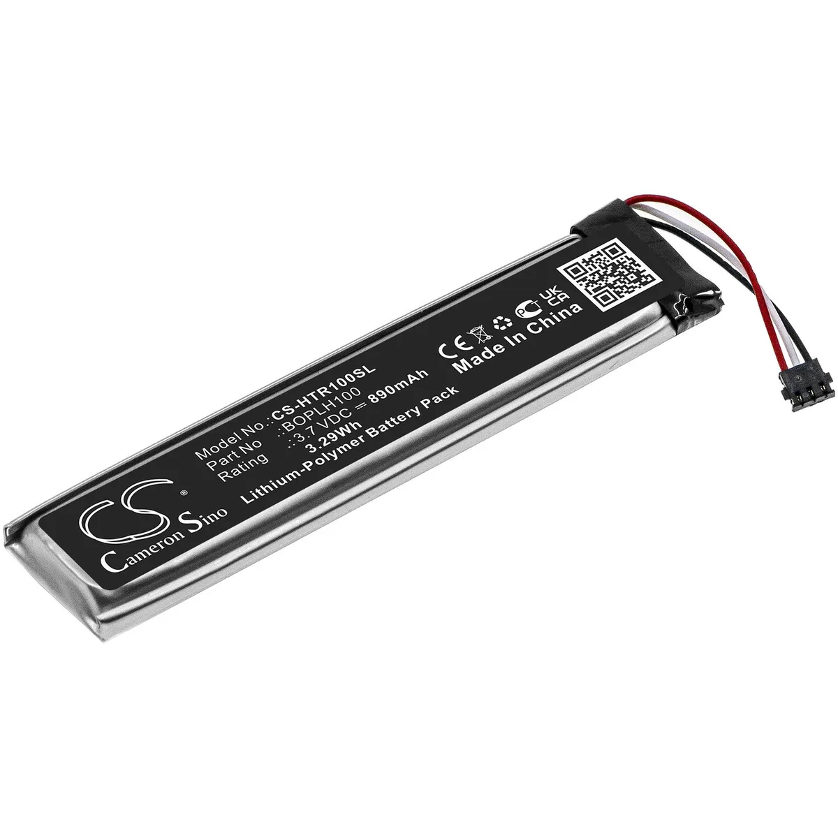 Cameron &amp; Co Cameron &amp; Co DS-CS-HTR100SL 3.7V 890mAh Li-Polymer battery — product photo