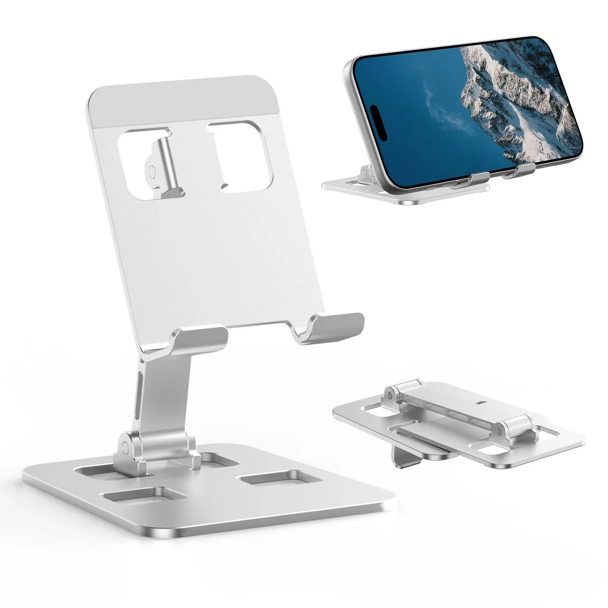 Generic SJZJ-001 Silver Foldable Phone Mount — product photo