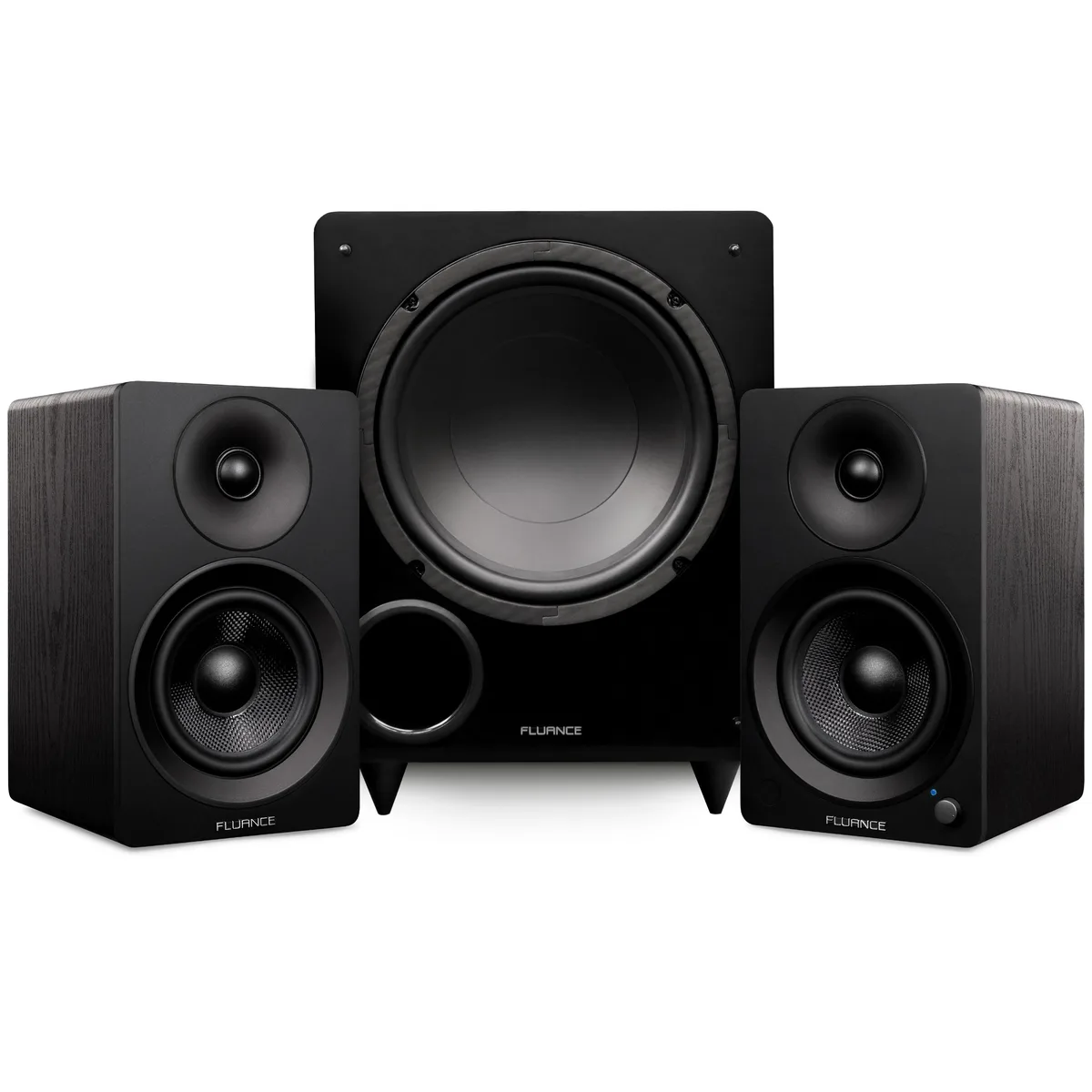 Fluance Fluance AI41DB10 5" Bookshelf Speakers &amp; DB10 10" Subwoofer System (Black) — product photo