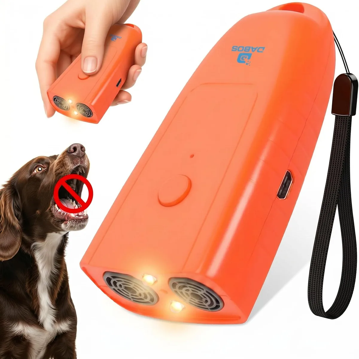 DNBeffulgent DNBeffulgent D-DT-0001-PK1 Ultrasonic Dog Bark Deterrent Training Aid with Laser Pointer 16-24ft Range — product photo