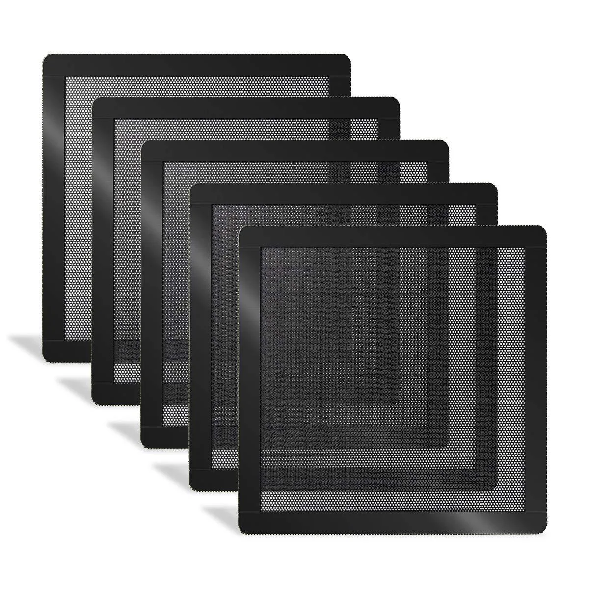  Zhaoyao Z5Y-PCFanDustFilter-12x12 140mm magnetic fan filter 5 pack fan accessory — product photo