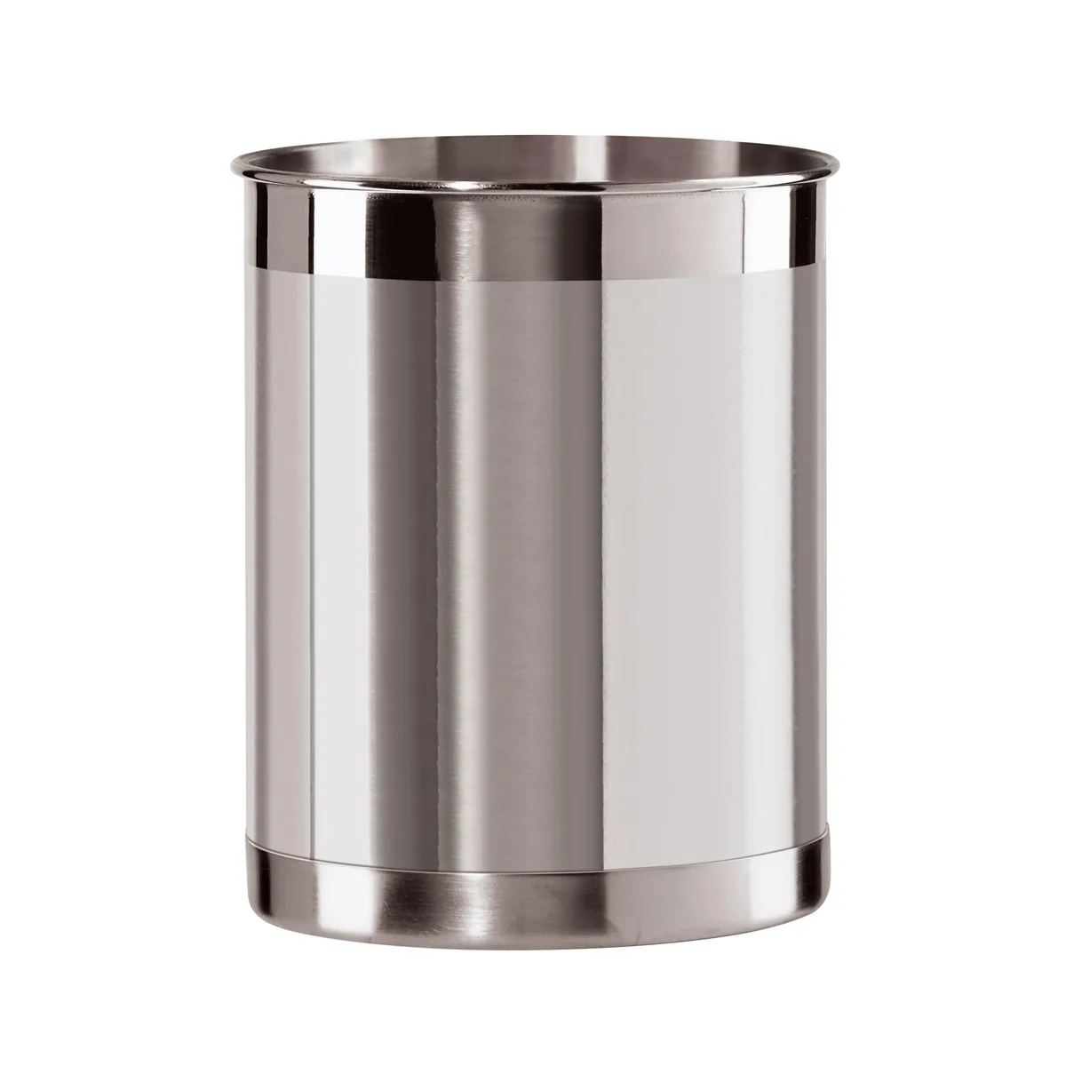 Oggi Stainless Steel Utensil Holder 5" Diameter 6.25" High — product photo