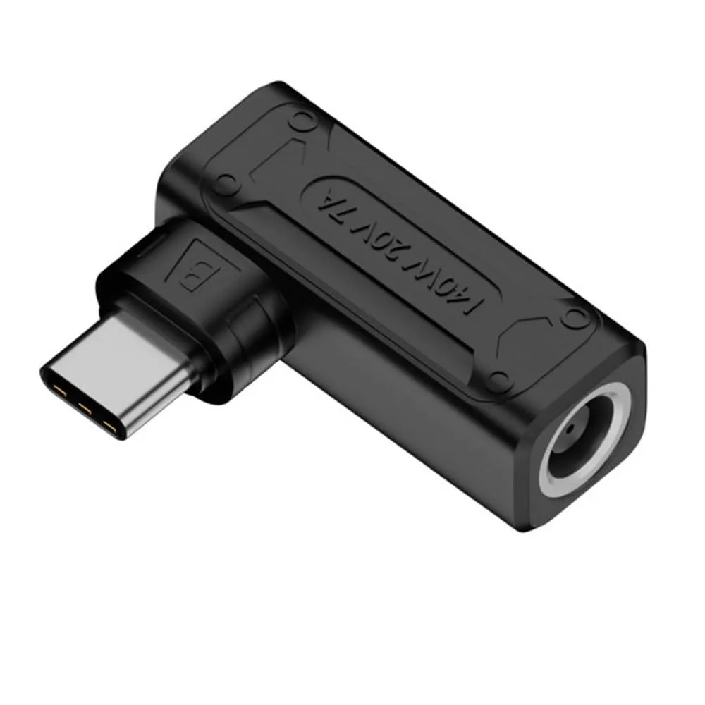 Fervit Fervit 140W 100W DC Jack 7.4x5.0mm to USB-C 90 Degree Power Adapter — product photo