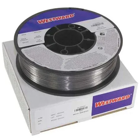 Spool of flux-cored welding wire on plastic reel