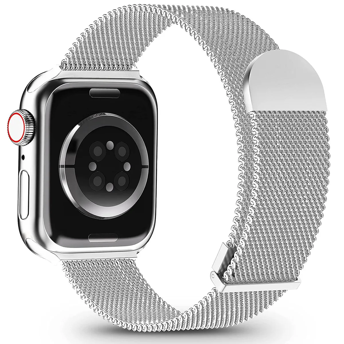 Tryhi Tryhi Silver Milanese Magnetic Watch Band 38 40 41 42 44 45mm — product photo