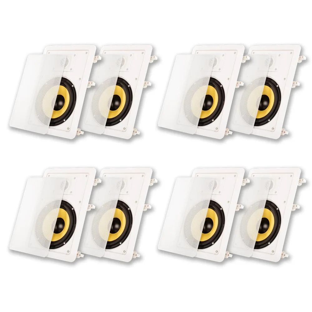 Goldwood Sound, Inc. Goldwood Sound, Inc. Acoustic Audio HD-650 6.5" In-Wall Speakers 8 Pack — product photo