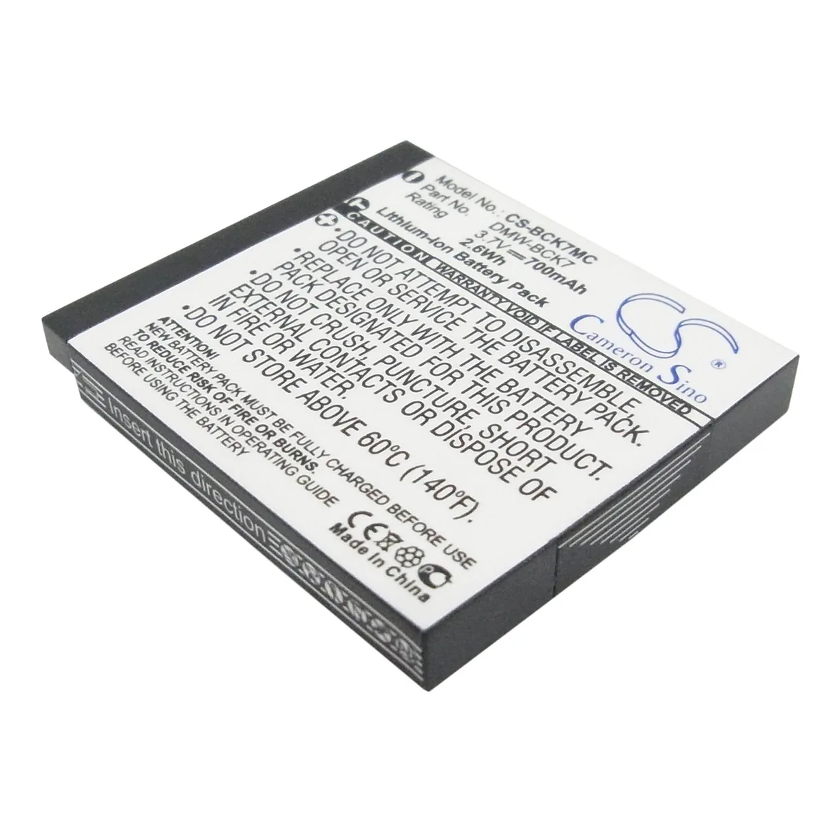 Cameron &amp; Co Cameron &amp; Co DS-CS-BCK7MC camera battery Li-ion 0.7 Ah black — product photo