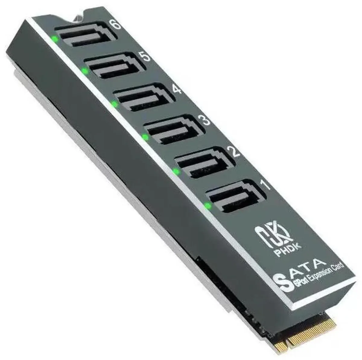 SMUGDESK SMUGDESK 6Port M.2 to SATA Adapter Card ASM1166 — product photo