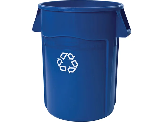 Rubbermaid Commercial Rubbermaid Commercial 264307BLUCT Brute 44-gal Recycling Container 31.5" x 24" Blue Qty 4 — ภาพสินค้า
