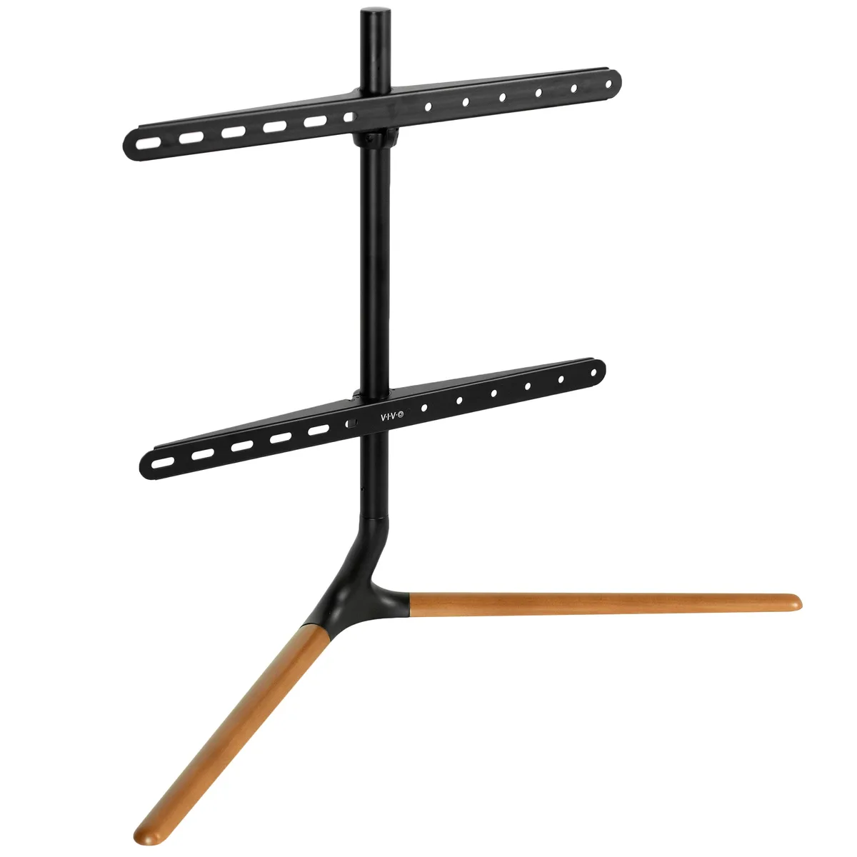 VIVO VIVO Adjustable 49" to 70" Tabletop TV Stand V-Base Dark Walnut — product photo