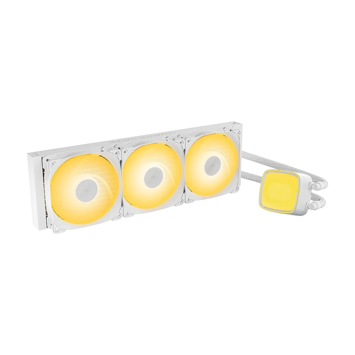 Geometric Future Geometric Future Eskimo Pro 360mm liquid cooler White 3x 120mm ARGB Squama 2501 fans LGA 1700 AM5 — product photo