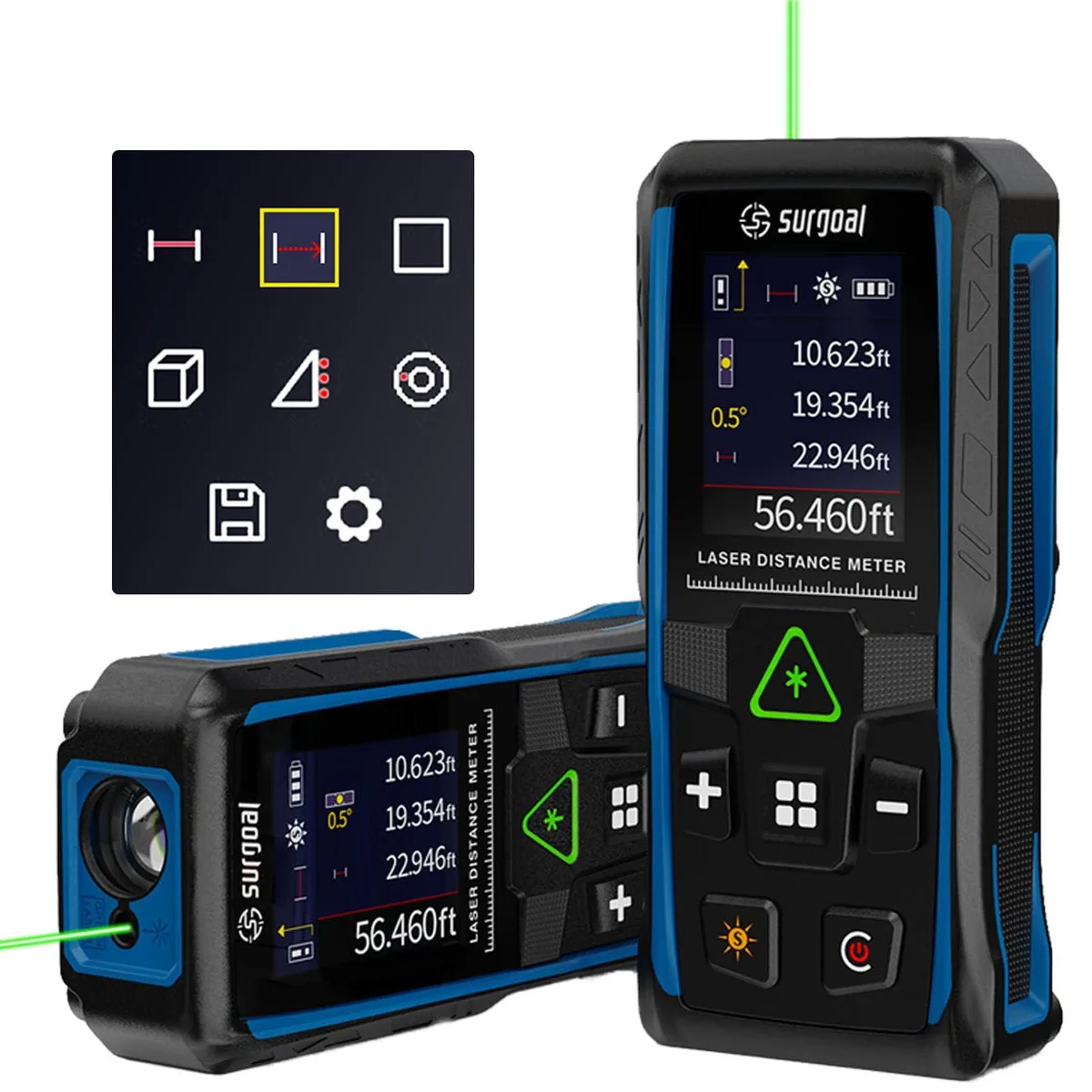  SG SURGOAL SURGOAL CS-100M Green Laser Distance Meter 328Ft 3mm Accuracy — product photo