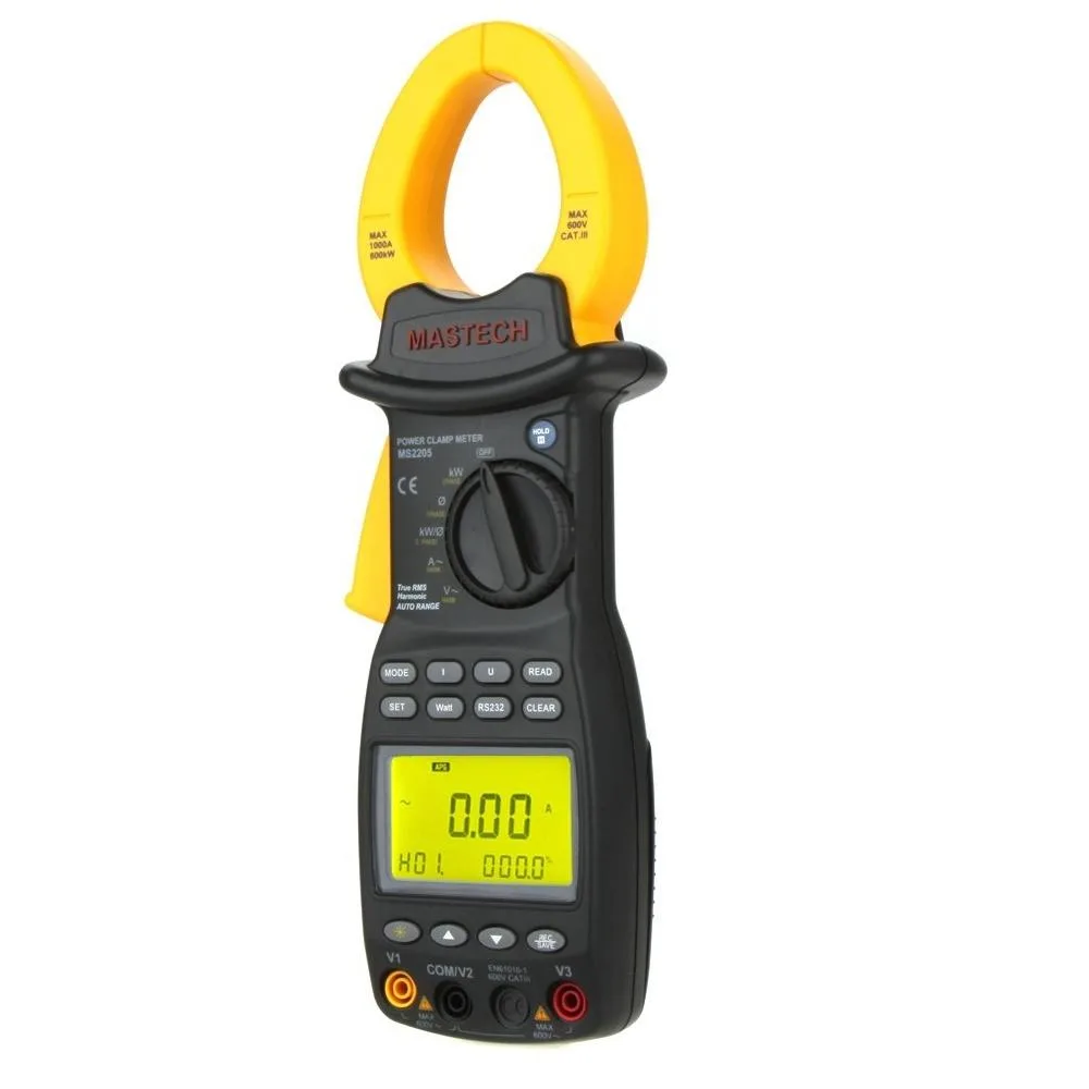 MASTECH MASTECH MS2205 Digital Power Clamp Meter Three Phase Harmonic Tester RS232 — product photo