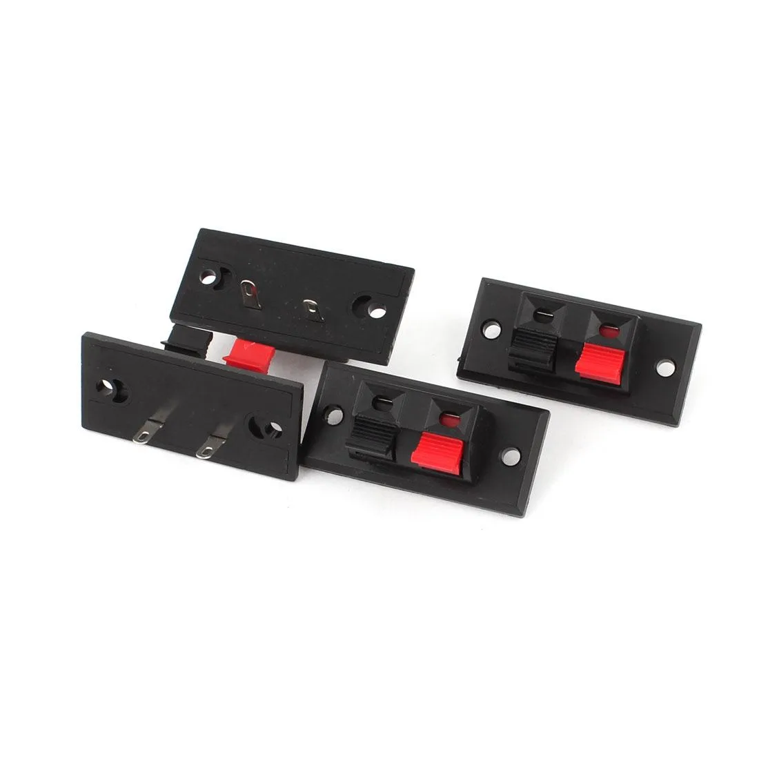 Unique-Bargains Unique-Bargains 4pcs 2-Way Push Speaker Terminal Red Black — product photo