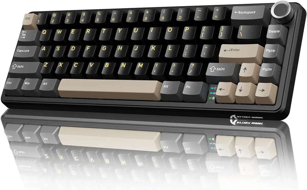 usbroway usbroway X66 60% 66-key gasket mechanical gaming keyboard Star Black — product photo