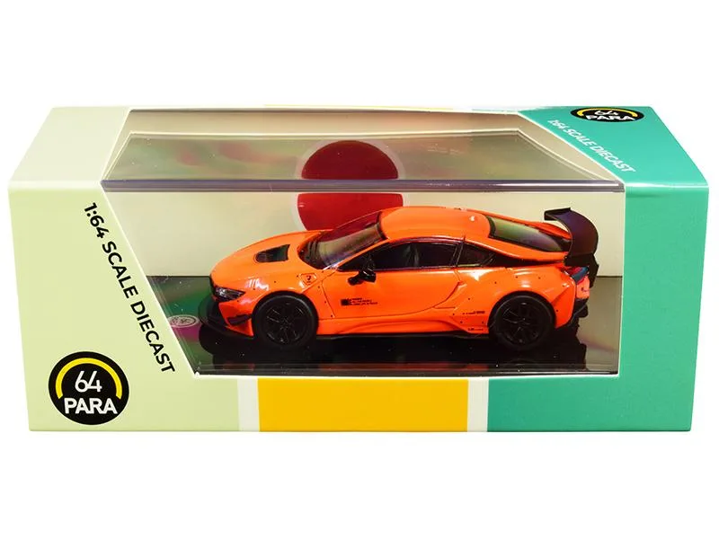 Paragon Paragon BMW i8 Liberty Walk Orange 1/64 Diecast Vehicle PA-55144 — product photo