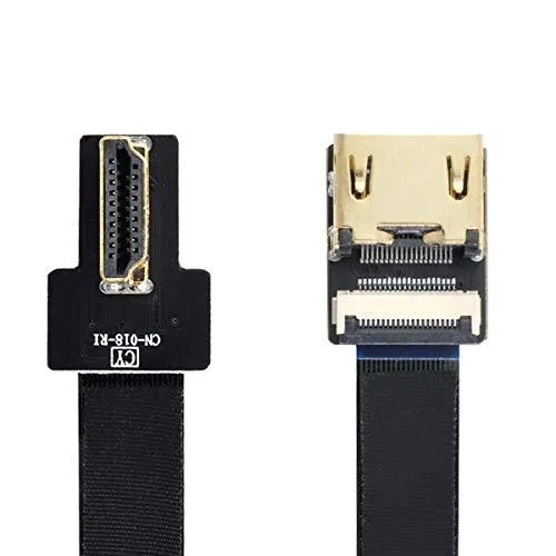 LORDWORLD LORDWORLD CYFPV 90 Degree HDMI Male-Female FPC Cable 20cm — product photo