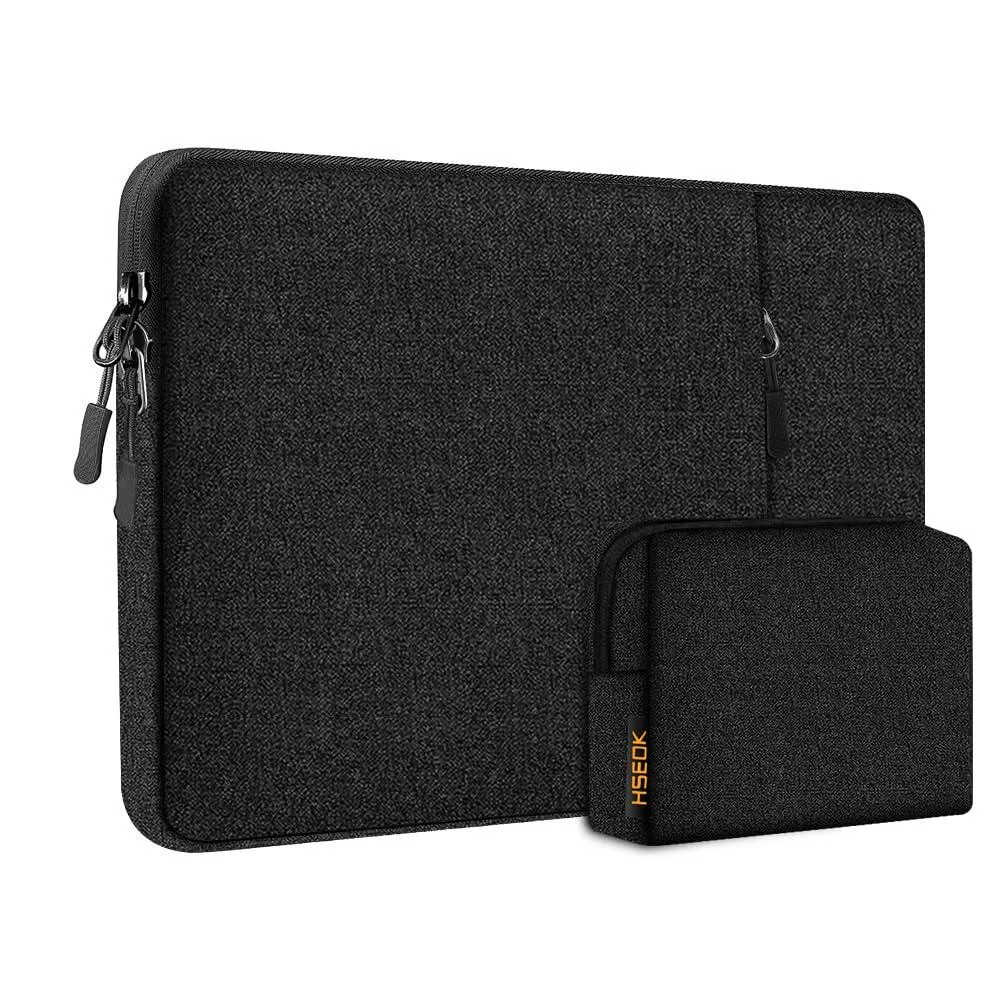  Hseok 13.3-14 inch Laptop Sleeve Black with Accessory Case — product photo